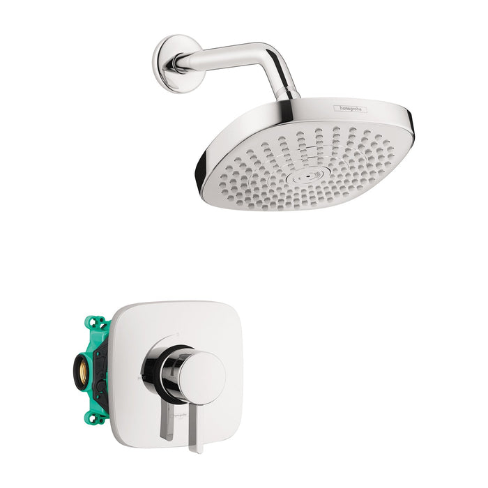 hansgrohe Croma Select E Pressure Balance Shower Set with Rough, 2.0 GPM
