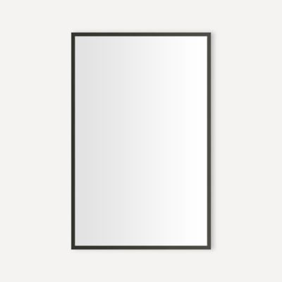 Robern CC2030D4TF68TU Thin Framed Metal Cabinet, 20" x 30" x 4", Iron Black, Electric Upgrade: Magnetic Strip, Interior Light