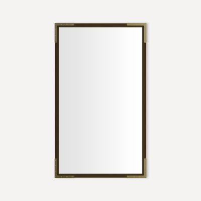 Robern CC2440D4ND35TU Industrial Metal Cabinet, 24" x 40" x 4", Bronze with Aged Brass, Electric Upgrade: Magnetic Strip, Int