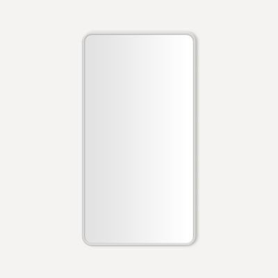Robern CC2444D4RC84TU Round Corner Metal Cabinet, 24" x 44" x 4", Polished Stainless Steel, Electric Upgrade: Magnetic Strip,