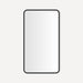 Robern CM2034RC83 Round Corner Metal Mirror, 20" x 34" x 1-3/4", Matte Black