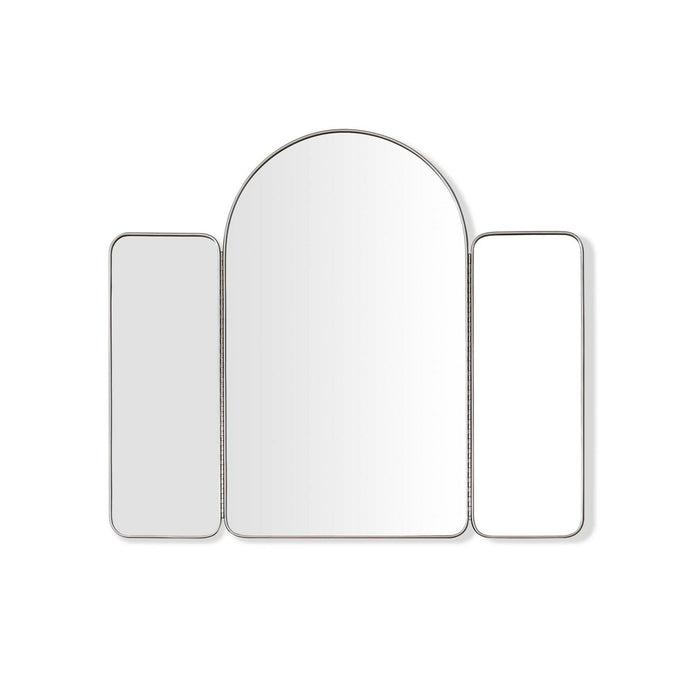 Robern CM4740T69 Triptych Metal Mirror, 47" x 40" x 1-1/16", Brushed Pewter