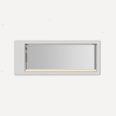 Robern COV2410D4E4-76 24 x 10, D4, Glow, Electrical Outlet, USB Charging Ports, Dimmable, Chrome