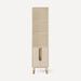 Robern CSSM208022087 Islamorada Linen Cabinet, 20" x 80" x 16", Sand with Aged Brass