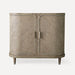 Robern CVRO3620569 Rosebrook Vanity, 35-3/4" x 32-13/16" x 22-7/8", Gray Oak with Brushed Pewter, No Vanity Top