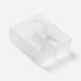 Robern GLASSBIN6.38 Glass Bin, Divided, 4-7/8" x 6-3/8" x 2-1/8"