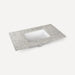 Robern TA36UCO96-8CS2 Quartz Stone Vanity Top, 36" x 1-1/8" x 23", Center Undercounter Sink, Pietra, Three Hole, for Sendai, 