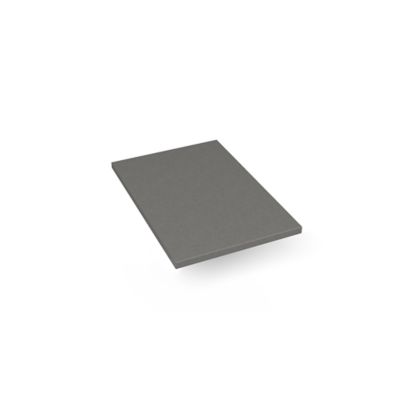 Robern TE13G91 Quartz Stone Vanity Top, 13" x 3/4" x 19", Dry Top, Stone Gray