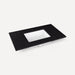Robern TF37UCO90-8 Quartz Stone Vanity Top, 37" x 3/4" x 22", Center Undercounter Sink, Lava Black, Three Hole