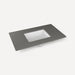 Robern TF37UCO91-1 Quartz Stone Vanity Top, 37" x 3/4" x 22", Center Undercounter Sink, Stone Gray, Single Hole