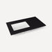 Robern TF37ULO90-8 Quartz Stone Vanity Top, 37" x 3/4" x 22", Left Offset Undercounter Sink, Lava Black, Three Hole