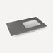 Robern TF37URO91-8 Quartz Stone Vanity Top, 37" x 3/4" x 22", Right Offset Undercounter Sink, Stone Gray, Three Hole