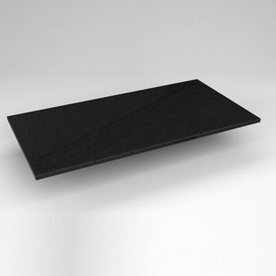Robern TF43G90 Quartz Stone Vanity Top, 43" x 3/4" x 22", Dry Top, Lava Black