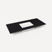 Robern TF49UCO90-1 Quartz Stone Vanity Top, 49" x 3/4" x 22", Center Undercounter Sink, Lava Black, Single Hole