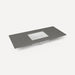 Robern TF49UCO91-1 Quartz Stone Vanity Top, 49" x 3/4" x 22", Center Undercounter Sink, Stone Gray, Single Hole