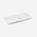 Robern TF49URO94-8 Quartz Stone Vanity Top, 49" x 3/4" x 22", Right Offset Undercounter Sink, Lyra, Three Hole