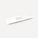 Robern TF61UCO93-1 Quartz Stone Vanity Top, 61" x 3/4" x 22", Center Undercounter Sink, White Zeus Extreme, Single Hole