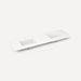Robern TF73UDO92-1D3 Quartz Stone Vanity Top, 73" x 3/4" x 22", Double Undercounter Sink, Quartz White, Single Hole