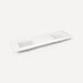 Robern TF73UDO92-1D5 Quartz Stone Vanity Top, 73" x 3/4" x 22", Double Undercounter Sink, Quartz White, Single Hole