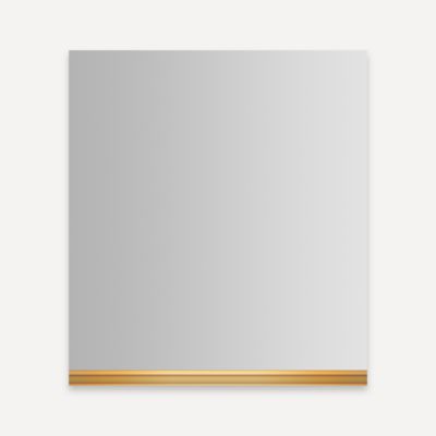 Robern UHANDLE2482 Handle, 24" x 1" x 1-3/4", Matte Gold