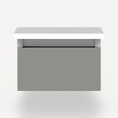 Robern VM12H1D21F27N 12" x 7-1/2" x 21", Matte Gray, Full Drawer