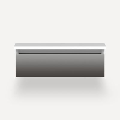 Robern VM24H1D21T11N 24" x 7-1/2" x 21", Tinted Gray Mirror, Tip Out Drawer