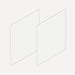 Robern VM2SKH3D21-21 Cartesian & Side Kit, 22-1/2" H x 21" D, Pair Side Kits, White