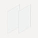 Robern VM2SKH4D21-26 Cartesian & Side Kit, 30" H x 21" D, Pair Side Kits, Matte White