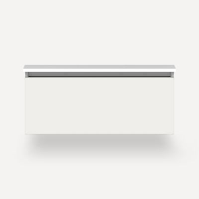 Robern VM36H2D21F19N 36" x 15" x 21", Satin White, Full Drawer