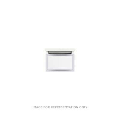 Robern VP12H1D21F11S76 Modular Vanity, 12" x 7-1/2" x 21", Tinted Gray Mirror, Chrome Frame, Full Drawer, Selectable Night Li