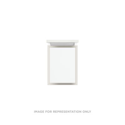 Robern VP12H2D21F21S77 Modular Vanity, 12" x 15" x 21", White, Polished Nickel Frame, Full Drawer, Selectable Night Light, 27