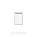 Robern VP12H2D21F26N77 Modular Vanity, 12" x 15" x 21", Matte White, Polished Nickel Frame, Full Drawer