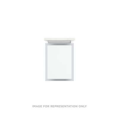 Robern VP12H2D21F28N76 Modular Vanity, 12" x 15" x 21", Matte Black, Chrome Frame, Full Drawer