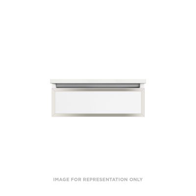 Robern VP24H1D21R12N77 Modular Vanity, 24" x 7-1/2" x 21", Satin Bronze, Polished Nickel Frame, False Front Drawer