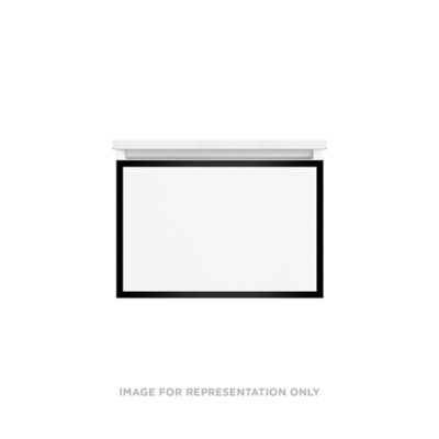 Robern VP24H2D21F12S83 Modular Vanity, 24" x 15" x 21", Satin Bronze, Matte Black Frame, Full Drawer, Selectable Night Light,