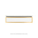Robern VP36H1D21F27S82 Modular Vanity, 36" x 7-1/2" x 21", Matte Gray, Matte Gold Frame, Full Drawer, Selectable Night Light,