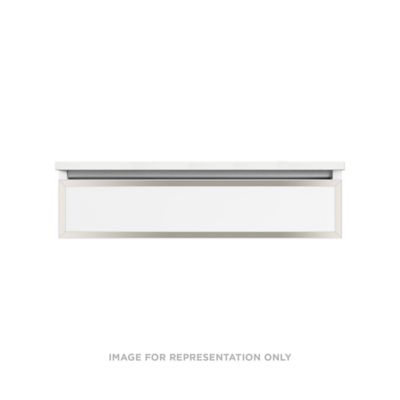 Robern VP36H1D21P12N77 Modular Vanity, 36" x 7-1/2" x 21", Satin Bronze, Polished Nickel Frame, Plumbing Drawer