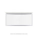 Robern VP36H2D21P21N76 Modular Vanity, 36" x 15" x 21", White, Chrome Frame, Plumbing Drawer