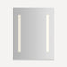Robern YC2430D4P1L3 Vitality Lighted Cabinet, 24" x 30" x 4", Columnn Light Pattern, Soft White (3000K), Dimmable, Electrical
