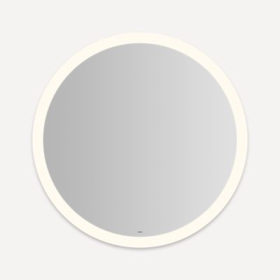 Robern YM0040CPFPD3 Vitality Lighted Mirror, 40" Round, Perimeter Light Pattern, Warm White (3000K), Dimmable, Defogger