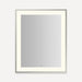 Robern YM2531RPSMD377 Sculpt Lighted Mirror, 25” x 31” x 2-1/4", Slim Museum Frame, Polished Nickel, Perimeter Light Pattern,