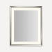 Robern YM2733RPCMD377 Sculpt Lighted Mirror, 27” x 33” x 2-5/16”, Chamfer Museum Frame, Polished Nickel, Perimeter Light Patt
