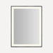 Robern YM3141RPSMD3K83 Sculpt Lighted Mirror, 31” x 41” x 2-1/4", Slim Museum Frame, Matte Black, Perimeter Light Pattern, Wa