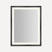 Robern YM3343RPCMD3K83 Sculpt Lighted Mirror, 33” x 43” x 2-5/16”, Chamfer Museum Frame, Matte Black, Perimeter Light Pattern