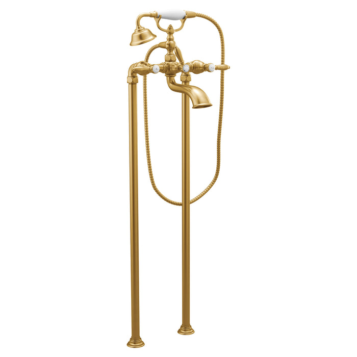 Moen Weymouth S22110 Two-Handle Tub Filler Includes Hand Shower