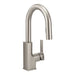 Moen S62308 STo One Handle High Arc Pulldown Bar Faucet in Spot Resist Stainless