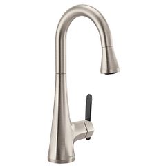 Moen S6235 Spot Resist Stainless One-Handle Pulldown Bar Faucet