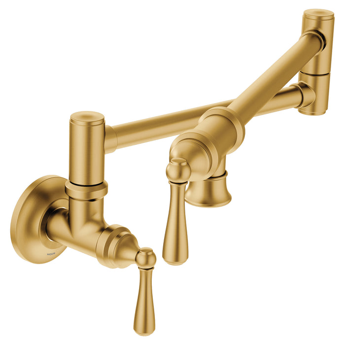 Moen Traditional Pot Filler S664 Two-Handle Kitchen Faucet