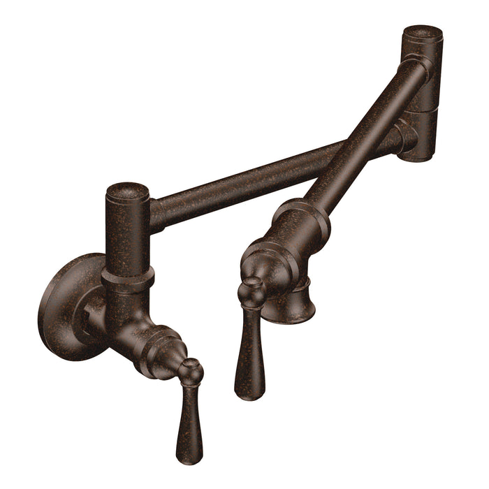 Moen Traditional Pot Filler S664 Two-Handle Kitchen Faucet