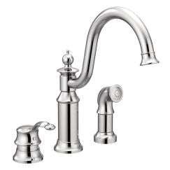Moen S711 Waterhill Collection High-Arc Kitchen Faucet in Chrome